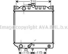 Ava Quality Cooling SZ 2007 - Радиатор, охлаждение двигателя autospares.lv