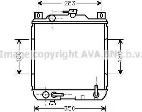 Ava Quality Cooling SZ 2014 - Радиатор, охлаждение двигателя autospares.lv