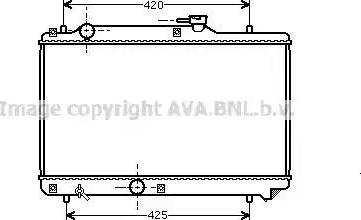 Ava Quality Cooling SZ 2035 - Радиатор, охлаждение двигателя autospares.lv