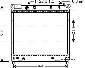 Ava Quality Cooling SZ 2036 - Радиатор, охлаждение двигателя autospares.lv