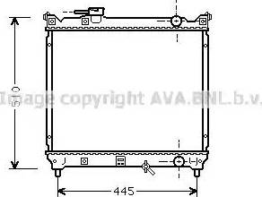 Ava Quality Cooling SZ 2033 - Радиатор, охлаждение двигателя autospares.lv