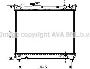 Ava Quality Cooling SZ 2024 - Радиатор, охлаждение двигателя autospares.lv