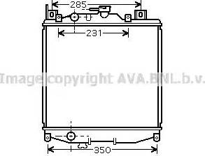 Ava Quality Cooling SZ 2022 - Радиатор, охлаждение двигателя autospares.lv