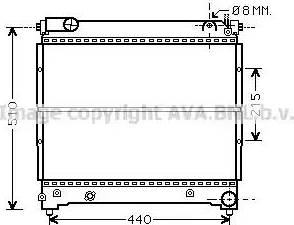 Ava Quality Cooling SZ 2074 - Радиатор, охлаждение двигателя autospares.lv