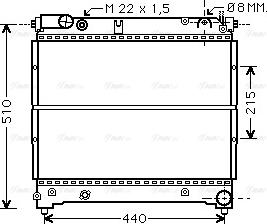 Ava Quality Cooling SZ 2070 - Радиатор, охлаждение двигателя autospares.lv