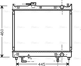 Ava Quality Cooling SZ 2071 - Радиатор, охлаждение двигателя autospares.lv