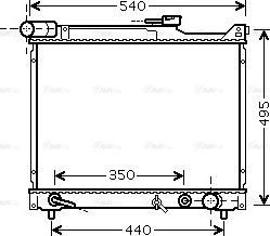 Ava Quality Cooling SZ 2077 - Радиатор, охлаждение двигателя autospares.lv