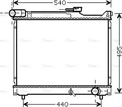 Ava Quality Cooling SZ 2106 - Радиатор, охлаждение двигателя autospares.lv