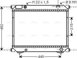 Ava Quality Cooling SZA2039 - Радиатор, охлаждение двигателя autospares.lv