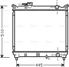 Ava Quality Cooling SZA2033 - Радиатор, охлаждение двигателя autospares.lv