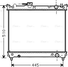 Ava Quality Cooling SZA2024 - Радиатор, охлаждение двигателя autospares.lv