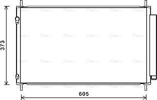 Ava Quality Cooling TO5708D - Конденсатор кондиционера autospares.lv