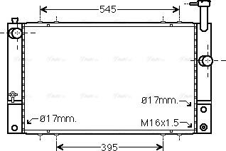 Ava Quality Cooling TO 2494 - Радиатор, охлаждение двигателя autospares.lv