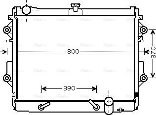 Ava Quality Cooling TO 2491 - Радиатор, охлаждение двигателя autospares.lv