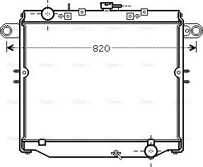 Ava Quality Cooling TO 2477 - Радиатор, охлаждение двигателя autospares.lv