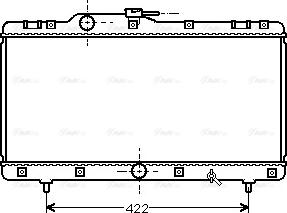Ava Quality Cooling TO 2149 - Радиатор, охлаждение двигателя autospares.lv