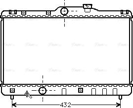 Ava Quality Cooling TO 2140 - Радиатор, охлаждение двигателя autospares.lv