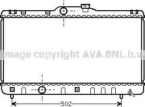 Ava Quality Cooling TO 2147 - Радиатор, охлаждение двигателя autospares.lv