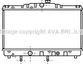 Ava Quality Cooling TO 2116 - Радиатор, охлаждение двигателя autospares.lv