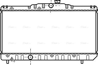 Ava Quality Cooling TO 2117 - Радиатор, охлаждение двигателя autospares.lv