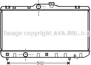 Ava Quality Cooling TO 2188 - Радиатор, охлаждение двигателя autospares.lv