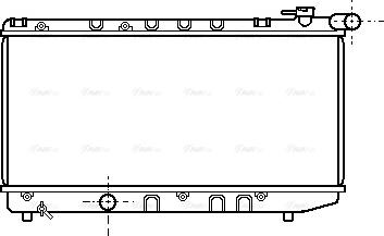 Ava Quality Cooling TO 2124 - Радиатор, охлаждение двигателя autospares.lv