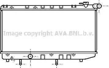 Ava Quality Cooling TO 2125 - Радиатор, охлаждение двигателя autospares.lv