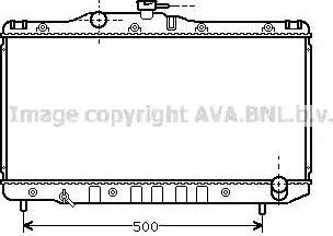 Ava Quality Cooling TO 2171 - Радиатор, охлаждение двигателя autospares.lv