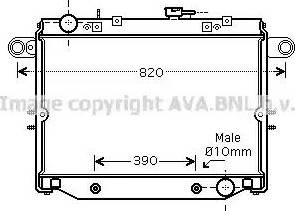 Ava Quality Cooling TO2354 - Радиатор, охлаждение двигателя autospares.lv