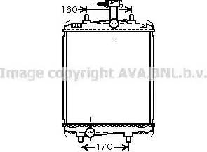 Ava Quality Cooling TO 2363 - Радиатор, охлаждение двигателя autospares.lv