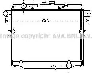 Ava Quality Cooling TO 2379 - Радиатор, охлаждение двигателя autospares.lv