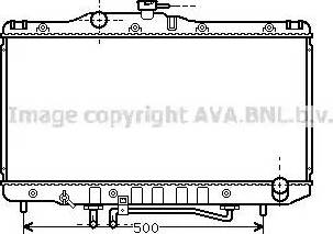 Ava Quality Cooling TO 2206 - Радиатор, охлаждение двигателя autospares.lv