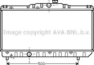 Ava Quality Cooling TOA2117 - Радиатор, охлаждение двигателя autospares.lv