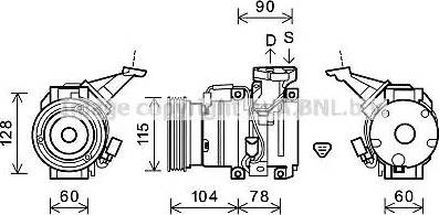 Ava Quality Cooling TOK609 - Компрессор кондиционера autospares.lv