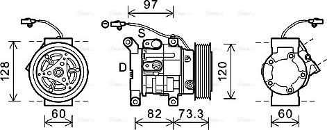 Ava Quality Cooling TOK625 - Компрессор кондиционера autospares.lv