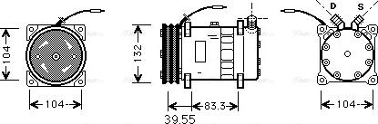 Ava Quality Cooling UVAK045 - Компрессор кондиционера autospares.lv