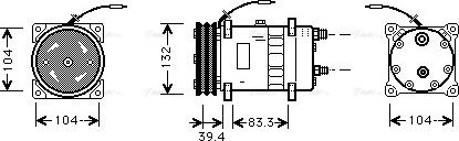 Ava Quality Cooling UV K047 - Компрессор кондиционера autospares.lv