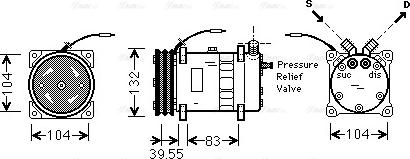 Ava Quality Cooling UVAK064 - Компрессор кондиционера autospares.lv