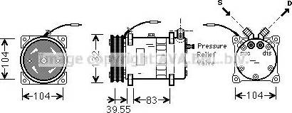 Ava Quality Cooling UVK064 - Компрессор кондиционера autospares.lv