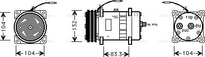 Ava Quality Cooling UVAK039 - Компрессор кондиционера autospares.lv