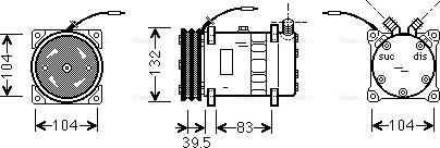 Ava Quality Cooling UVAK034 - Компрессор кондиционера autospares.lv