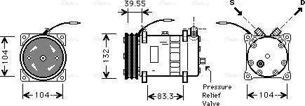Ava Quality Cooling UVK057 - Компрессор кондиционера autospares.lv