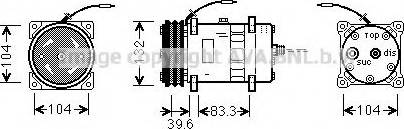 Ava Quality Cooling UVK038 - Компрессор кондиционера autospares.lv