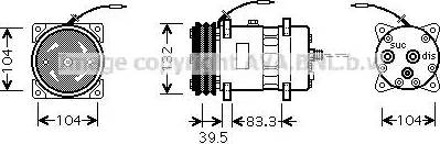 Ava Quality Cooling UVK118 - Компрессор кондиционера autospares.lv