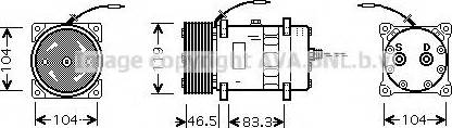 Ava Quality Cooling UVK123 - Компрессор кондиционера autospares.lv