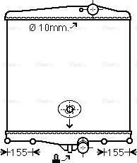 Ava Quality Cooling VL2042N - Радиатор, охлаждение двигателя autospares.lv