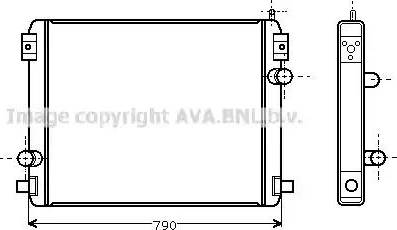 Ava Quality Cooling VL 2001 - Радиатор, охлаждение двигателя autospares.lv