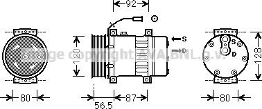 Ava Quality Cooling VLK062 - Компрессор кондиционера autospares.lv