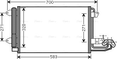 Ava Quality Cooling VN5209D - Конденсатор кондиционера autospares.lv