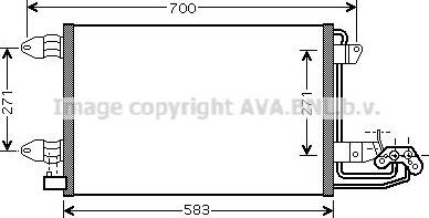 Ava Quality Cooling VN5209 - Конденсатор кондиционера autospares.lv